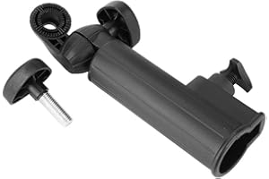 Huairdum Golfschirmhalter, Universal Einstellbare Push Trolley Schirmhalter Kunststoff Ständer Pull Bike Cart Zubehör für Kinderwagen Kinderwagen Rollstuhl