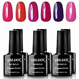 Gellen Brand 10ml UV LED 6 pcs Starter Kit Nail Lacquer Gel Nail Polish Gel Colors #1