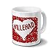 Produktbild Tasse mit Namen Willehad - Motiv Rosenherz - Namenstasse, Kaffeebecher, Mug, Becher, Kaffeetasse - Farbe Weiß