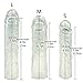 Produktbild Penis SLeeve, Multi Usable Vergrößern Cock Kondom Penis Sleeve Mantel Verzögerung Ejakulation Spielzeug für Männer(3pcs S, M und L)