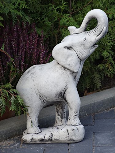 Steinfigur Nr.337 Elephant Elefant XL ca. 55 cm ca. 25 kg Frostfest Stein - 3