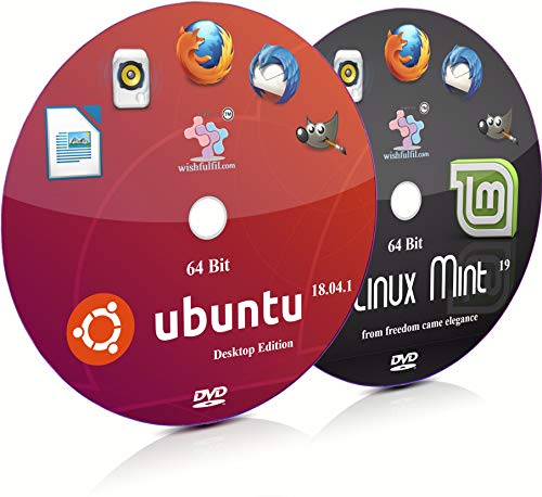wishfulfil Ubuntu 18.04 GNOME and Linux Mint 19 Cinnamon 64 Bit Live Bootable DVD