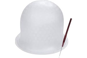 BEIKALONE Highlight Caps with Coloring Hair Hook, Frosting Coloring Hat, Professional Salon Silicone Hairdressing Tools
