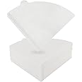Coffee Filter Papers 140 Pcs White Compatible with Size 02 Filter Papers Compatible with Dripper Coffee Makers