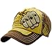 Produktbild Hffan Mode Sommer Kappe Mesh Hüte Super Coole Hip Hop caps Chic Besticken Brief kappe Sommer Sport Mütze Schirmmütze Flat Hat Baseball Cap (Braun, Einstellbar)