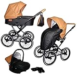 Kinderwagen erfüllt die europäische Sicherheitsnorm EN1888. Diese legt sicherheitstechnische Anforderungen in Bezug auf Materialien, Aufbau und Standsicherheit fest. Die Babyschale entspricht zudem der Zulassungsnorm ECE 14/04 und erfüllt somit allen Qualitäts- und Sicherheitsstandards für Kinder-Rückhaltesysteme. Mit diesem Kombikinderwagen sind Sie immer auf der sicheren Seite.