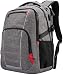 Produktbild Netchian Laptop Rucksack 17 Zoll Leichte RFID Geschäft Mens Casual Rucksack Daypack Anti-Diebstahl mit USB-Ladeanschluss Wasserdichte Schulranzen für Mädchen (Grau)