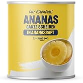 by Amazon Ananas, ganze Scheiben in Ananassaft, 560g (1er-Pack)