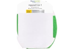 Aquagarden, Kit de filtres pour Bassin, Jeu de filtres avec Mousse, Cartouches avec Filtre Tampon en Laine polymère, adapté au modèle Inpond 5 en 1 de 2000 litres