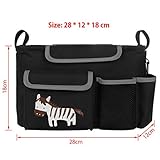 NuoYo Baby Kinderwagen Organizer,Buggy Organizer,Abnehmbarer Schultergurt Umhängetasche,Tough Fabric,Wasserdicht, - 2