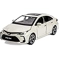 VARIYA ENTERPRISE Compatible for 1:32 Corolla Model Car, Zinc Alloy Pull Back Toy Car with Sound and Light for Kids Boy Girl-White