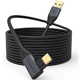 5 Gbps Type-C VR data Charging Cable Link Cable for Oculus Quest 2 90&deg; Type-C End USB 3.2 cable 5 Meters 3A CC1064 Professional B
