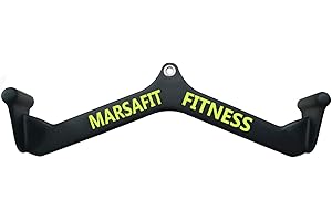 MARSAFIT Home Gym Fitness Canottaggio T-bar V-bar Puleggia Cable Machine allegati, Bicipiti Curl Tricep Lat pulldown Bar Back Strength Training Handle Grips Lat Pull Down Bar Press Down Esercizi