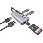 Coverzone &Ccedil;oklayıcı Adapt&ouml;r 6 in 1 USB To USB A, SD Kart TF Kart Macbook uyumlu &Ccedil;evirici Adapt&ouml;r &Ccedil;ok Portlu &Ccedil;oklayıcı 6 in 1 