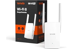 Tenda Wi-Fi 6 Repetidor WiFi AX1500Mbps Extender, Amplificador Cubre hasta 150m², 1 Puerto Gigabit Ethernet, WPS, Modo Ap, Indicador LED, Compatible con Todos los Routers, A23