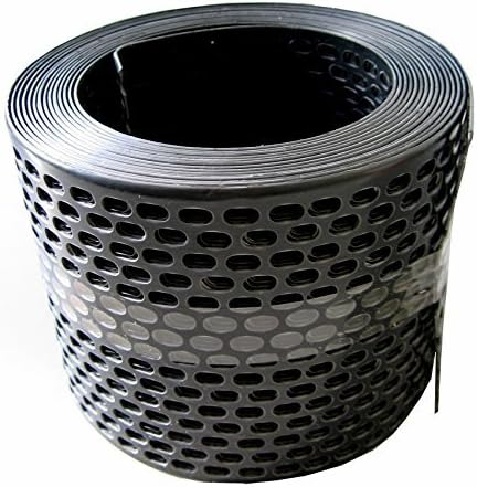 GUTTER GRID 80 mm black / Reel a5 m each 5 m