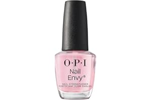 OPI Nail Envy Strengthener Pink to Envy - Sheer Soft Pink Crème Strengthening Nail Polish Treatment | Strengthen Weak & Thin Nails - Vegan (15ml)