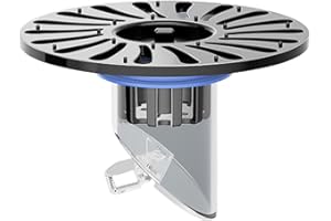 GENERISCH Water Drain Valve, Anti-Odour Shower Drain, Stainless Steel Cover, Easy Installation Drain Trap, Anti-Back Pipe Adjustment, Anti-Clogging Drain Authority for Bathroom, Basement Supply Room