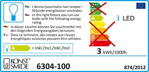 Konstsmide 6304-100 LED Minilichterkette 100 warm weiße Dioden / Retro Design / 230V / für Innen / grünes Kabel - 2