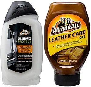 ARMORALL Premium WASH & Wax 1420 ml & ARMORALL Leather Care Gel 532 ml