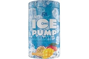 FITNESS AUTHORITY FA Nutrition Ice Pump Booster | 463g je Behälter | Pre-Workout Training Kühleffekt Body Building | L-Citrullin Beta Alanin Koffein | Nahrungsergänzungsmittel (Mango-Passion Fruit)