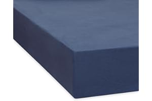 ‎TRAUMSCHLAF TRAUMSCHLAF Spannbettlaken, Spannbetttuch Fein-Biber warm und kuschelig, bügelfrei, mit Rundumgummi (weitere Farben,Größen) 180x200-200x200 cm, Marine