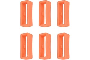 GENERIC Lot de 6 Boucles de Bracelet de Montre en Silicone Compatible avec Suunto 7/9/Core/Baro, 24mm Boucles Montre Remplacement de Montre Support de Retenue