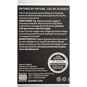 ELEMIS Smooth Result Shave and Beard Oil, Nourishing Shaving Oil for Men, Multi-Purpose Smoothing Face Oil to Soften and… - Image 2