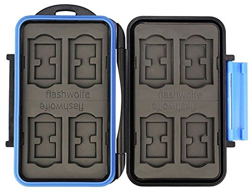 Flashwoife Turtle-SD8MSD16 Estuche para tarjetas de memoria espacio suficiente para hasta 8 tarjetas SD y 16 tarjetas microSD memory card storage box