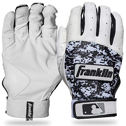 Franklin Sports MLB DIGITEK Guantes de bateo, Niños, Gray/White/Black Digi