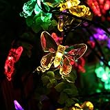 Ideal para decoración de verano e invierno, para el balcón y el jardín. No requiere de tomacorriente gracias al módulo solar y a la estaca. Cuelgue la cadena, coloque la unidad solar en tierra y listo!