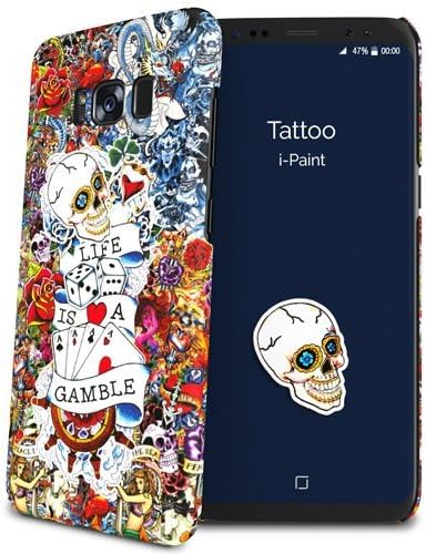 i-Paint Tattoo Protective Hard Phone Case for Samsung Galaxy S8
