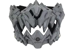 AKEMAIO Vogel Punk japanischer Drache Gesichtsbedeckung Maskerade Cosplay Coole Maske, Kunststoff Halloween halbe Gesichtsbedeckung