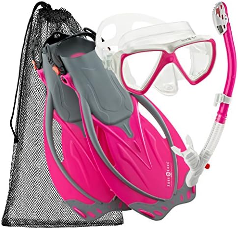 Scuba Snorkeling Purge Mask Fin Dry Snorkel Set