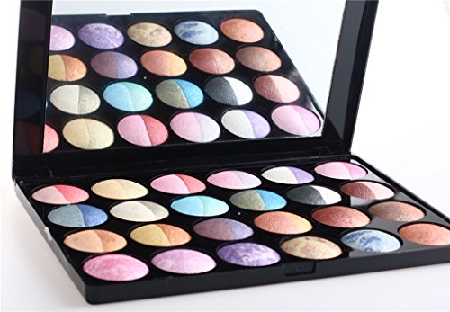 Pure Vie® 24 Colori Palette Ombretti Cosmetico Tavolozza per Trucco Occhi - Adattabile a Uso Professionale che Privato