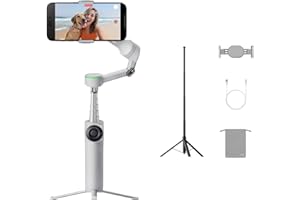 Insta360 Flow 2 Pro Sport-Bundle Hellgrau – Klapp-KI-Smartphone-Gimbal, 3-Achsen-Stabil, Apple DockKit-Tracking in 200+ Apps, Throwpod, Multi-Personen- & 360°-Schwenk-Tracking, Stativ