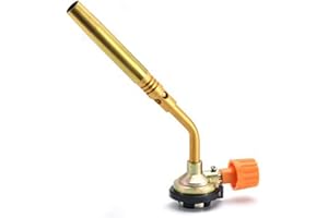 HAISIBOYA Gas Lighter Kitchen Blow Torch Cooks Blow Lighter Stainless Steel Blow Torch for Cooking Creme Brulee Baking BBQ