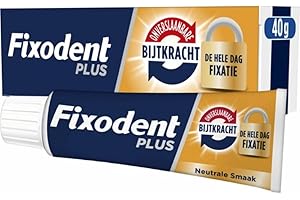 Fixodent Plus Mordant Imbattable Crema Adhesiva para Prótesis Total & Parciales 40 gm