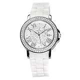 Stella Maris Damen-Armbanduhr Analog Quarz Premium Keramik Diamanten - STM15P1