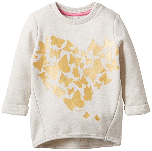 Esprit Baby Girls 075EEAJ002 Sweatshirt, White (off White 110), 18-24 months (Manufacturer size: DE: 92)