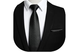 HISDERN Cravatta Uomo Elegante A Pois Fazzoletto Matrimonio Classico Formale Cravatte E Fazzoletti Da Taschino Set Per Festa Lavoro Affari