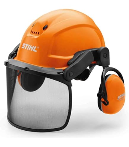 Stihl Advance Vent – Casque Pro Avec Visière Métal, Protection Auditive SNR 27 – Ventilation Optimale & Confort