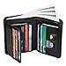 Produktbild Mens Wallet, Echtes Leder Brieftasche Schlank Tri-Fold RFID Blocking Brieftasche für Männer mit 13 Karten Cash Black Pocket Wallet mit SD TF Karte Pocket Trifold Wallet Gents von Zonlicat