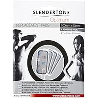 Slendertone Optimum - Juego de 4 electrodos, unisex, 5 x 10 cm