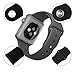 Produktbild DouTree 2018 Ersatz Sport Silikonband Band Armband für Apple Watch iWatch (Schwarz, 42mm)