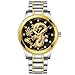 Produktbild Uhren Herren,Pottoa Armbanduhr mit Wasserdichte Herren Drachen Skulptur Quarz Uhr Luxus Herren Stahl Business Freizeit Armbanduhren Luxus Uhr