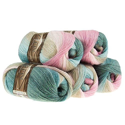 Strickgarn ALIZE ANGORA GOLD Batik SIM 100g, #2970 bubble gum - 2