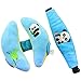 Produktbild Baby Schutz Set, liketo Baby stützt Kopf und Nacken Kissen für function-stroller, Autositz Baby Newborn Travle Kissen (Panda, Blau)