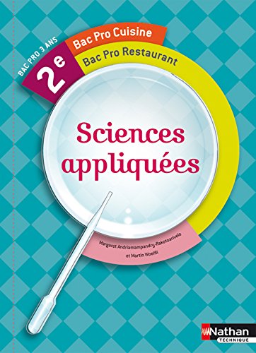 Book's Cover ofSciences appliquées 2e Bac Pro Cuisine