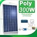 Produktbild Sonnenkollektor, 300 W, 24 V, Photovoltaik, polykristallin